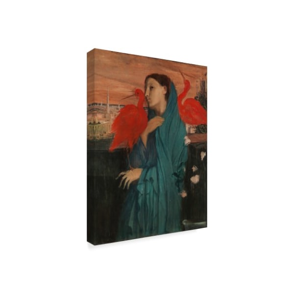 Edgar Degas 'Young Woman With Ibis' Canvas Art,35x47